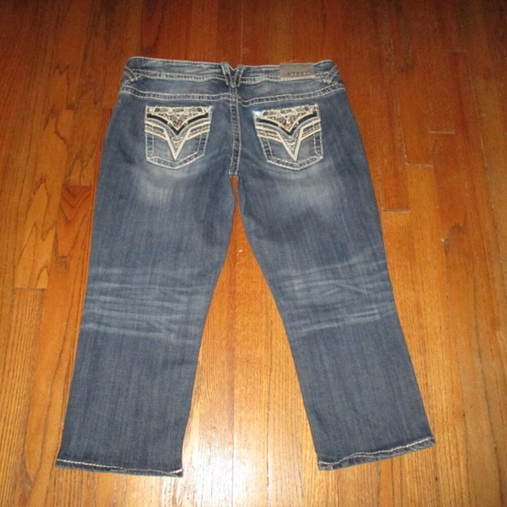 VIGOSS The Dallas Capri Faux Flap Pkt Jeans